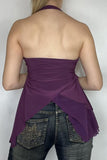 Asymmetric Halter Layered Cami