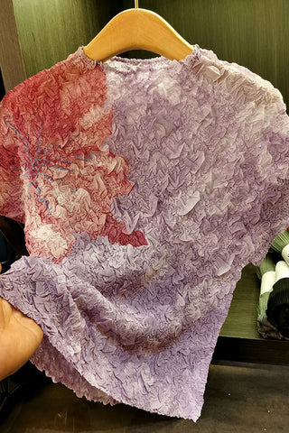 Textured Floral T-Shirt