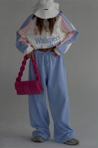 Casual Logo-Print Pants Set