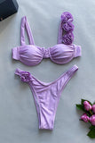 Floral Strap Two-Piece Bikini Set