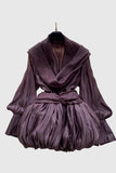Draped Neck Casual Dress