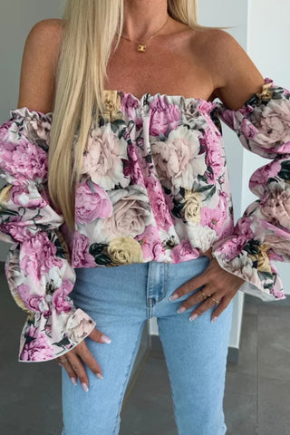 Off-The-Shoulder Ruffle Blouse