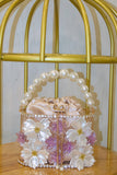 Elegant Floral Beaded Handbag
