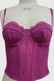 Lace-Trimmed Bustier Tank Top