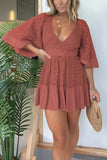 Lace-Inspired Casual Dress