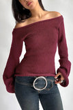 Stylish Off-Shoulder Bell Sleeve Top