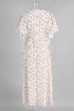 Floral Wrap Maxi Dress for Vacations