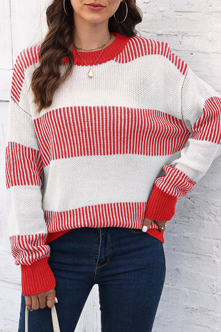 Striped Sweater with Relaxed Fit