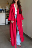 Tie-Waist Wrap Casual Dress