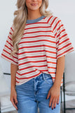 Casual Stripe Pattern T-Shirt
