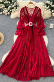 Lace Detail Casual Maxi Dress