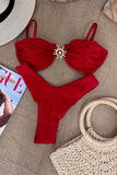 Elegant Bikini Set with Sun Accent