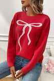 Bow Accent Knit Sweater
