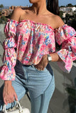 Off-The-Shoulder Ruffle Blouse