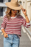 Chevron Pattern Knit Sweater