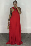 Elegant Maxi Dress with Keyhole Detail