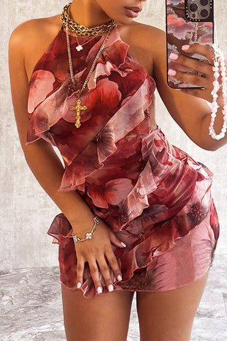 Halter Neck Floral Sundress