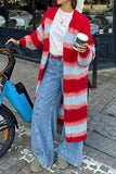 Striped Long Cardigan