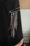 Star Fringe Safety Pin Brooch