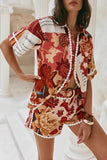 Floral Print Short Set