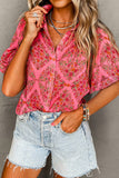 Floral Button-Up Blouse