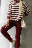 Striped Hoodie and Pants Set