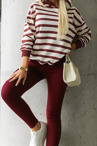 Striped Hoodie and Pants Set