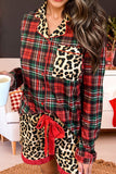Patterned Button-Up Short Set