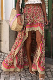 Smocked Waist Midi Skirt