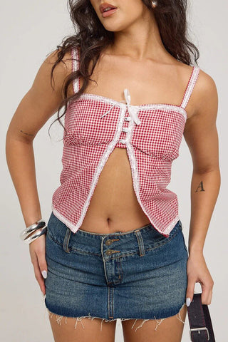 Adjustable Tie-Front Tank Top