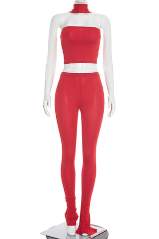 Stylish Two-Piece Flare Pant Set