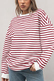 Striped Crew Neck Sweatshirt