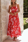 Printed Spaghetti Strap Sundress