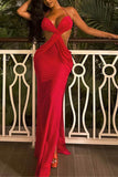 Strappy Cutout Evening Dress