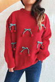 Playful Cherry-Embellished Sweater