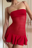 Strappy Knit Casual Dress