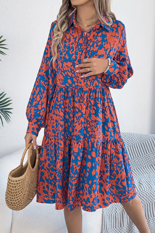 Long Sleeve Dress with Bold Printed Style