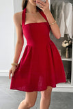 Halter Neck A-Line Sundress