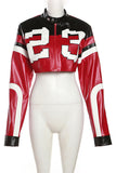 Bold Graphic Cropped Jacket