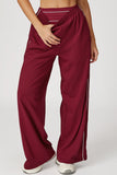 Relaxed Wide-Leg Joggers with Contrast Trim