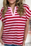 Striped V-Neck T-Shirt