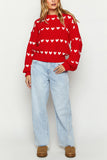 Heart Patterned Sweater