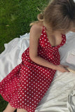 Polka Dot Halter A-Line Sundress
