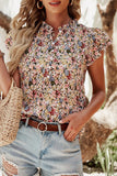 Flutter Sleeve Floral Top