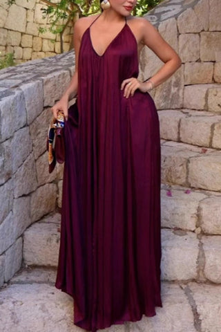 Strappy Backless Maxi Dress
