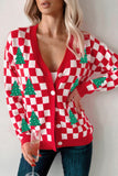 Festive Button-Up Cardigan