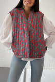 Floral Quilted Vest