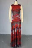 Tie-Waist Maxi Casual Dress