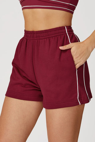 Elastic Waistband Athletic Shorts
