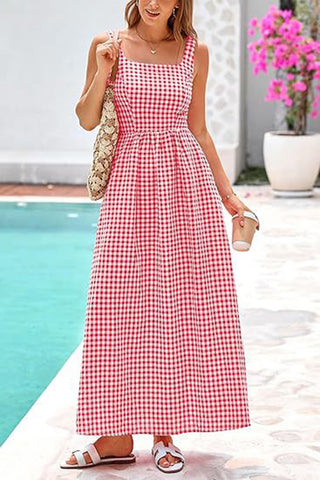 Checkered Sleeveless Sundress